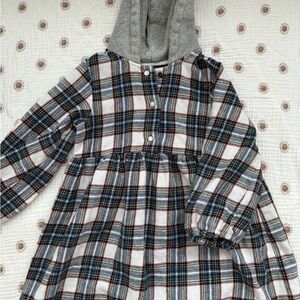 Plaid Hooded Dress
